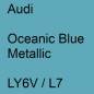 Preview: Audi, Oceanic Blue Metallic, LY6V / L7.